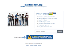Tablet Screenshot of maxfreedom.org
